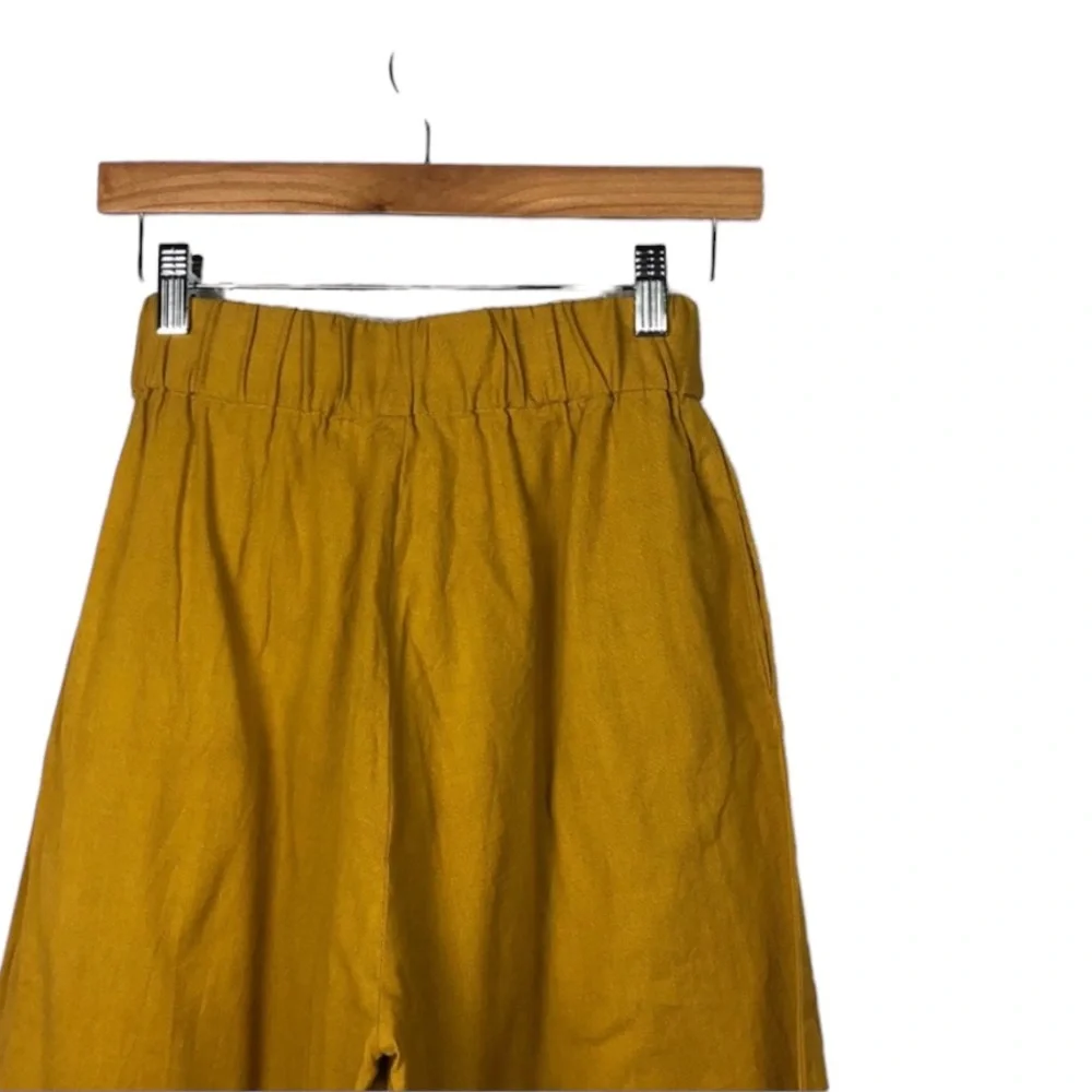Par En Par | The Tie-Waist Culotte in Mustard XS - Picture 5 of 7